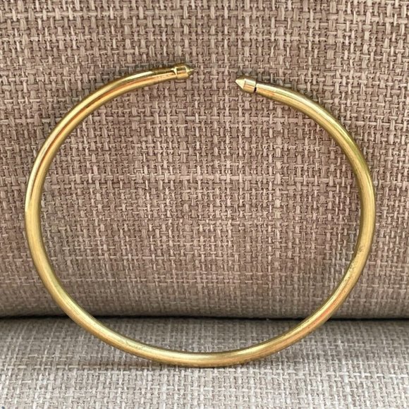 Bracelet Lot of 2 Wrist Band Metal Silver and Gold Tone Fashion Unisex Jewelry - Picture 6 of 11